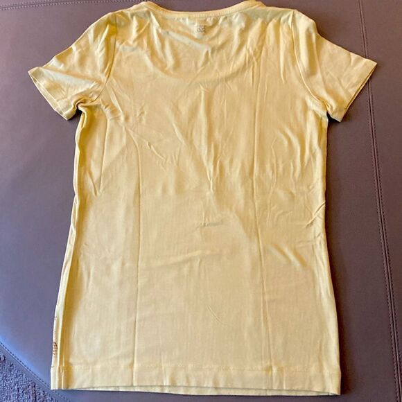 Escada Sequin Reptile Print Short Sleeve Top in Yellow & Brown. Size XS(4). - Picture 4 of 6